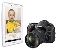 C&aacute;mara y tablet