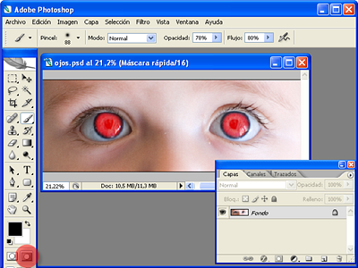 Definiendo la mascara para el iris